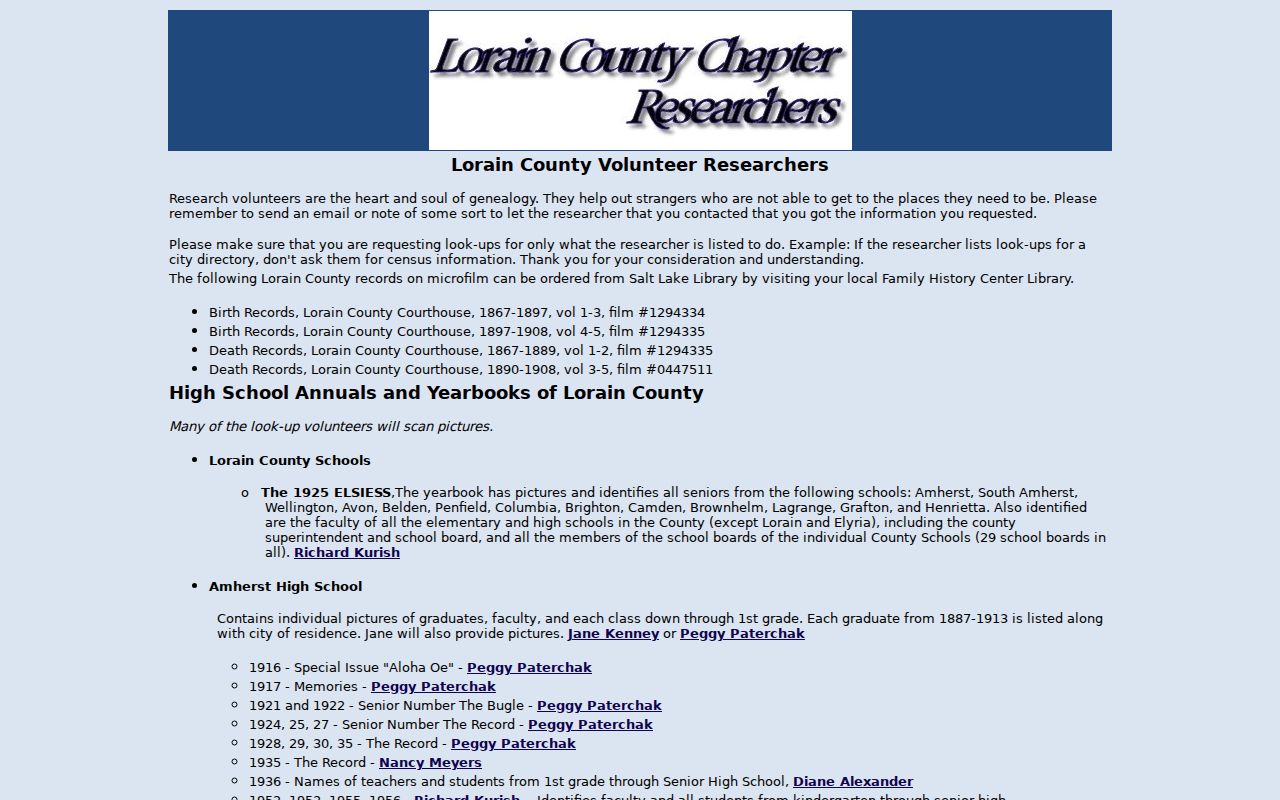 Elyria city directory Lorain County OGS holdings